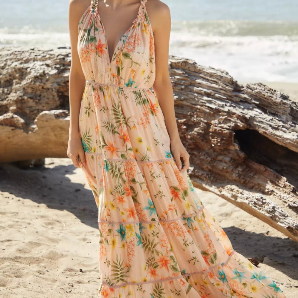 Anthropologie by PQ Halter Maxi Dress